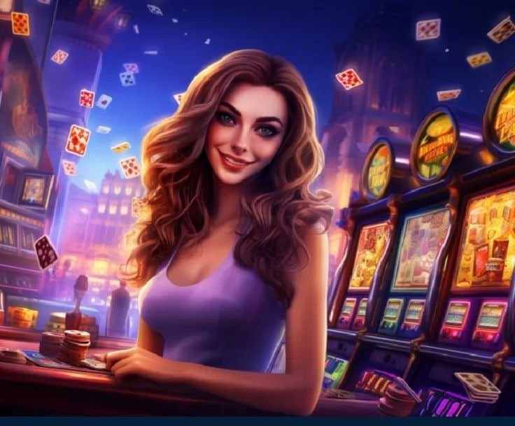SM603 slot klasik 3-reel bergaya retro dengan simbol buah dan angka keberuntungan